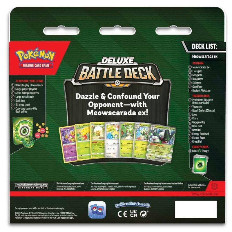 Pokémon - Meowscarada ex Deluxe Battle Deck - Englisch