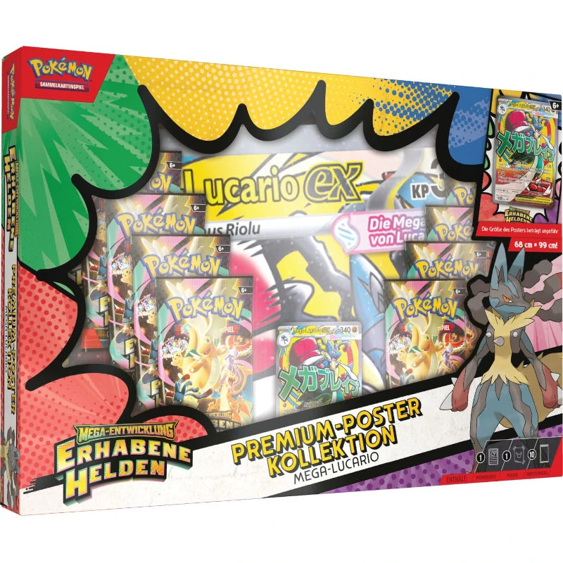 Pokémon - Erhabene Helden Premium-Poster-Kollektion Mega-Lucario-ex - Deutsch