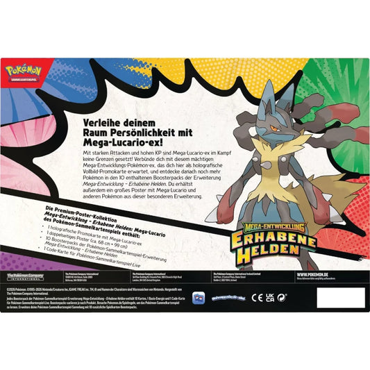 Pokémon - Erhabene Helden Premium-Poster-Kollektion Mega-Lucario-ex - Deutsch