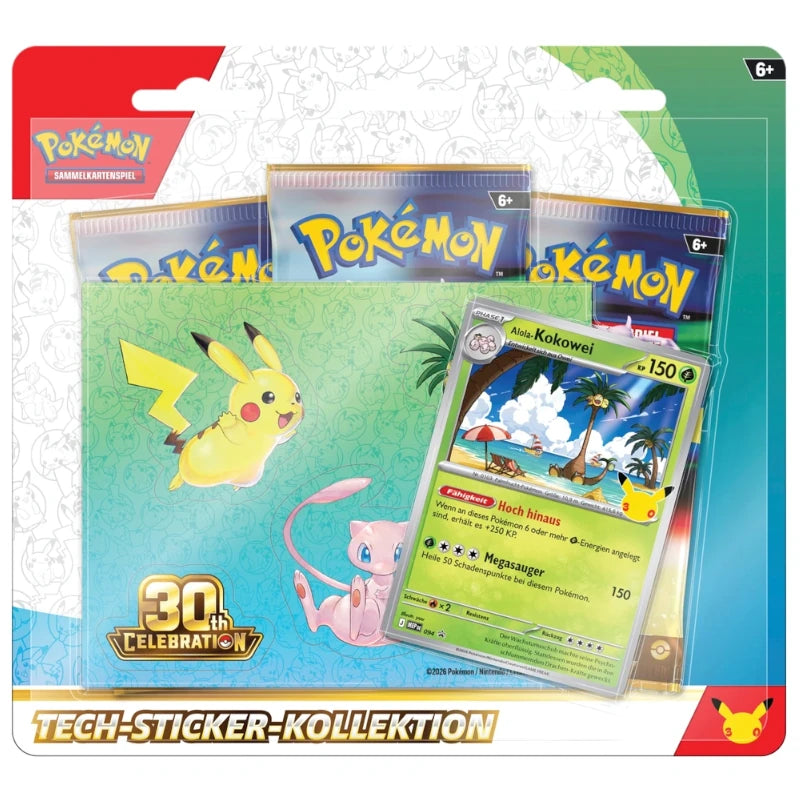 Pokémon - 30 Jahre - Tech-Sticker-Kollektion Kokowei - Deutsch