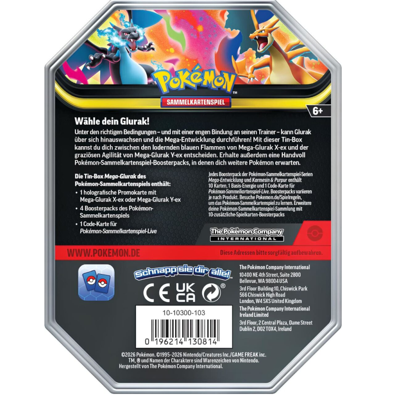 Pokémon - Tin Mega-Glurak-Y - Deutsch
